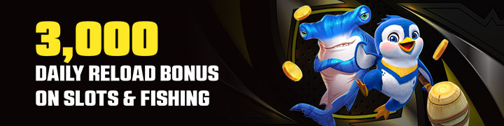 3000 Daily Reload Bonus on Slots & Fishing Betvisa